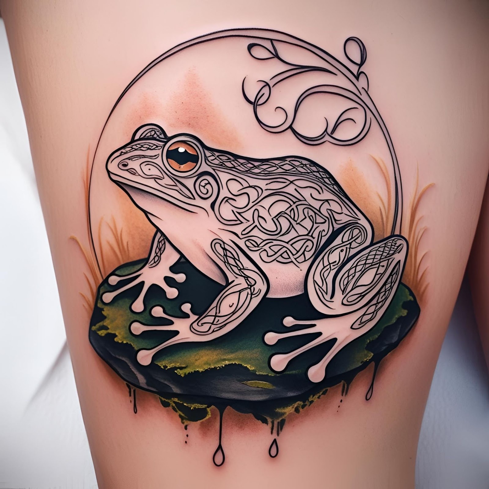 Atomic Frog Tattoo
