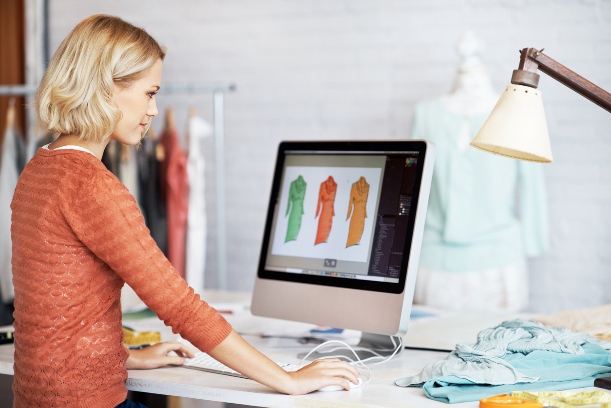 Woman working on the best plm software for fashion

