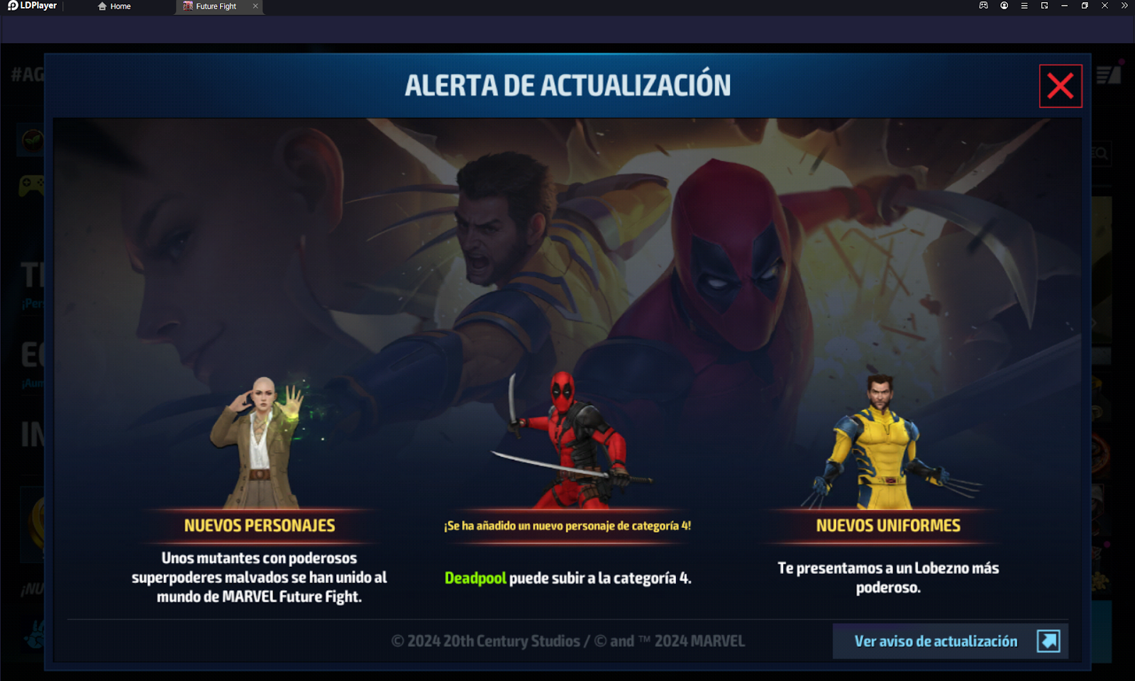 Marvel Future Fight: Nueva actualización con Deadpool y Wolverine