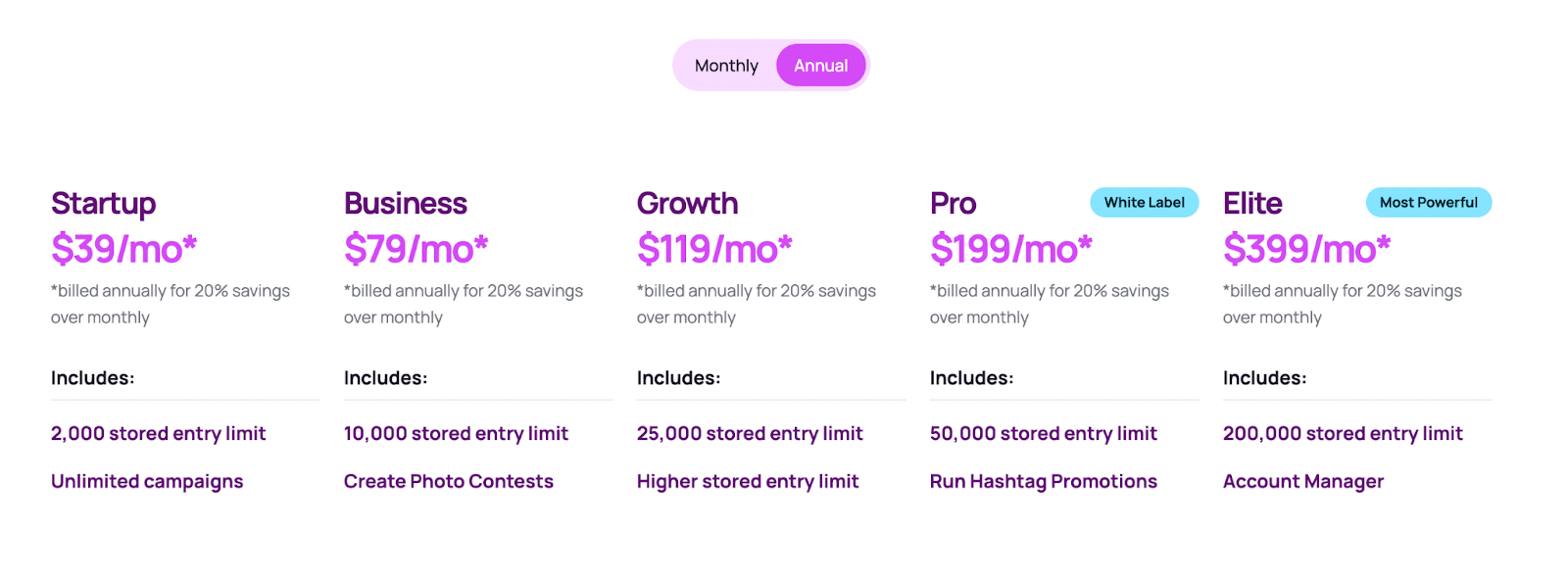 ShortStack pricing