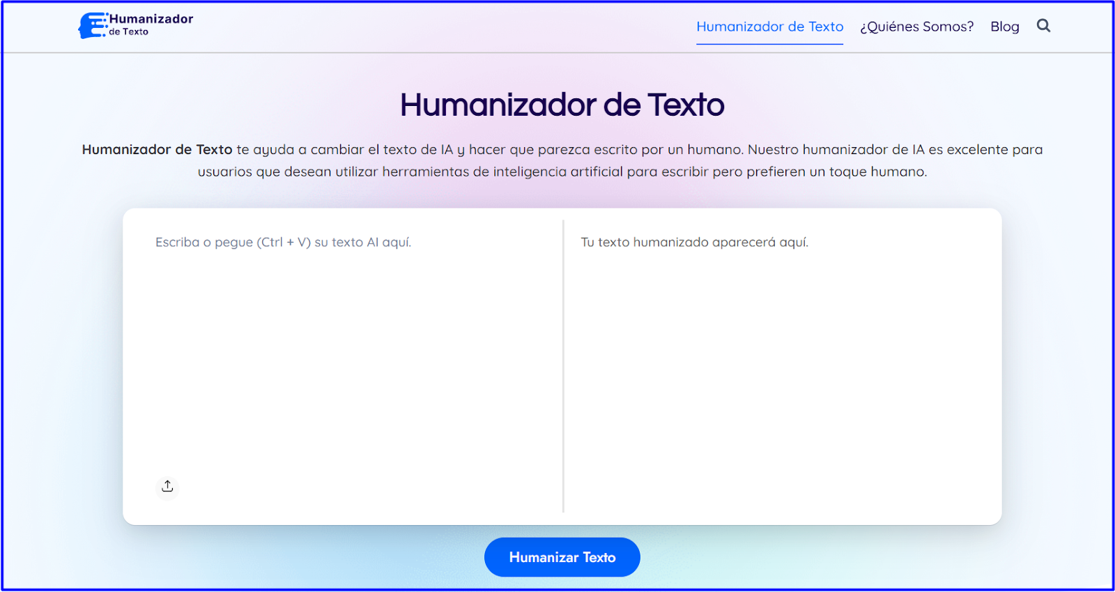 Interfaz Humanizador de Texto