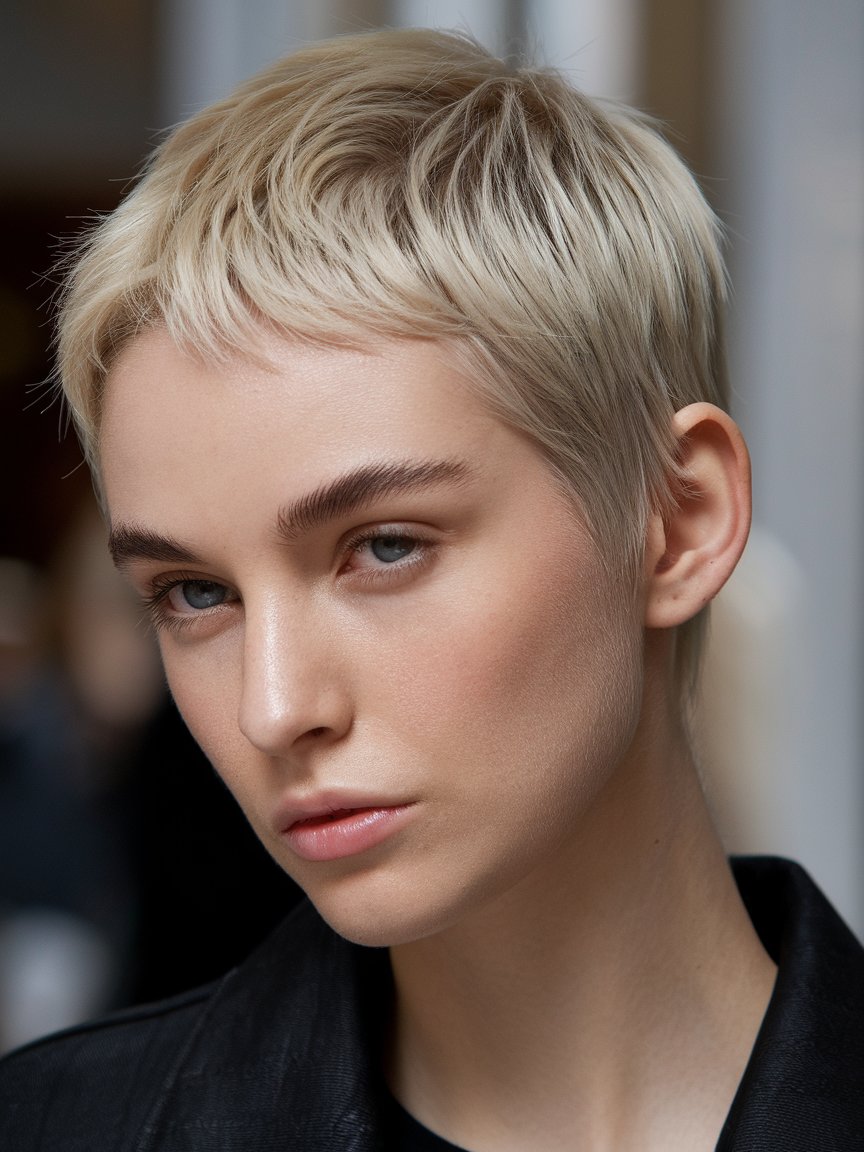 17. Ultra Short Pixie for Fine Hair