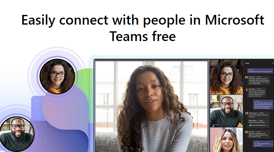 Easily connect with people in Microsoft Teams free