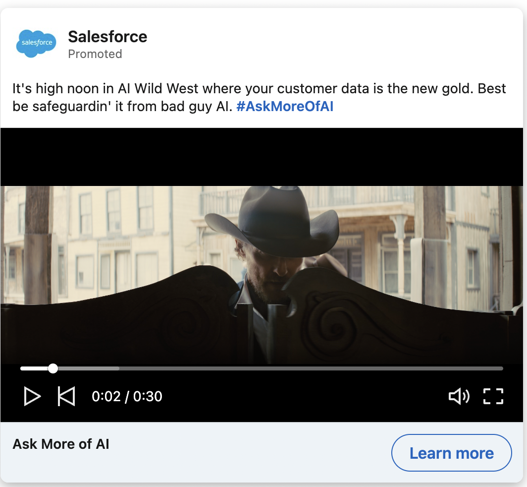 Salesforce’s Video Ad