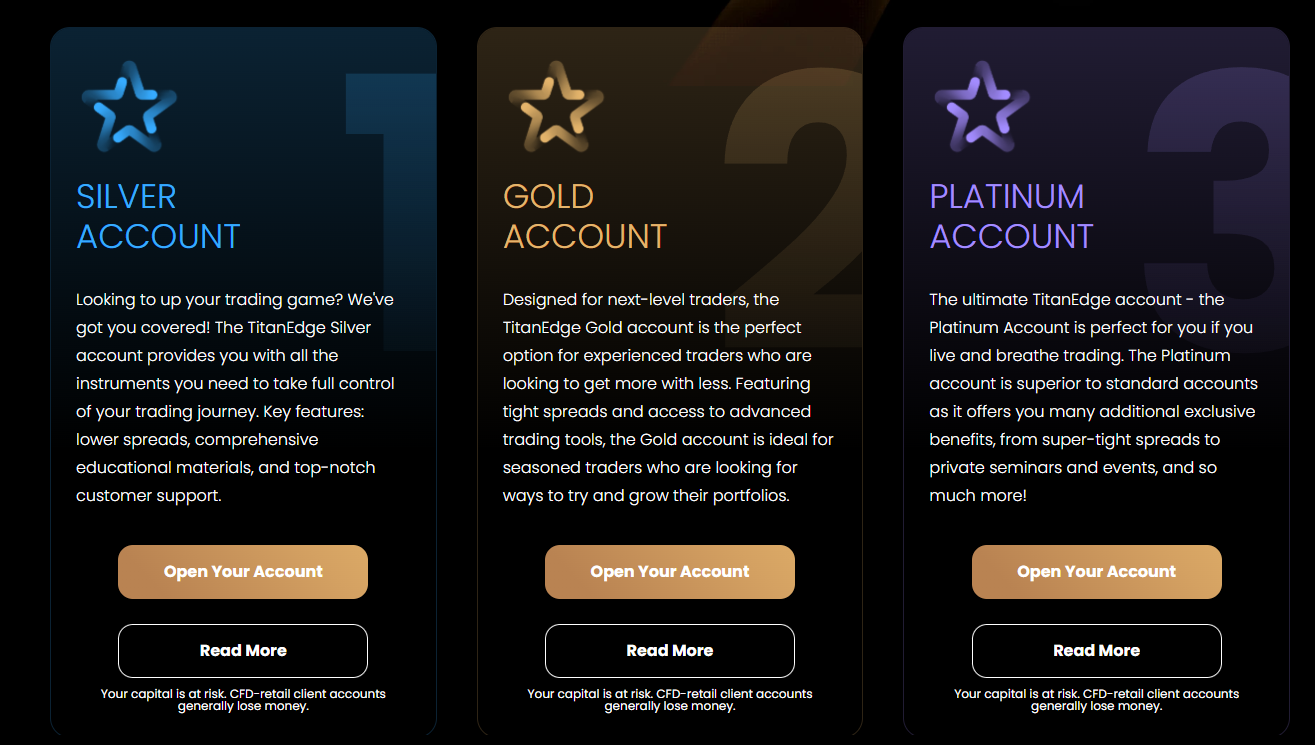 TitanEdge Account Offerings