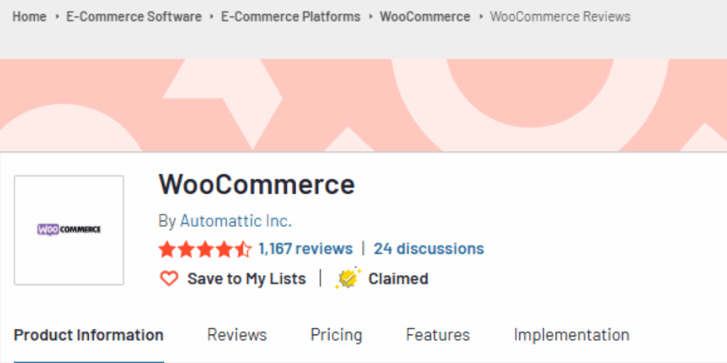 WooCommerce G2 Reviews Shopify vs WooCommerce