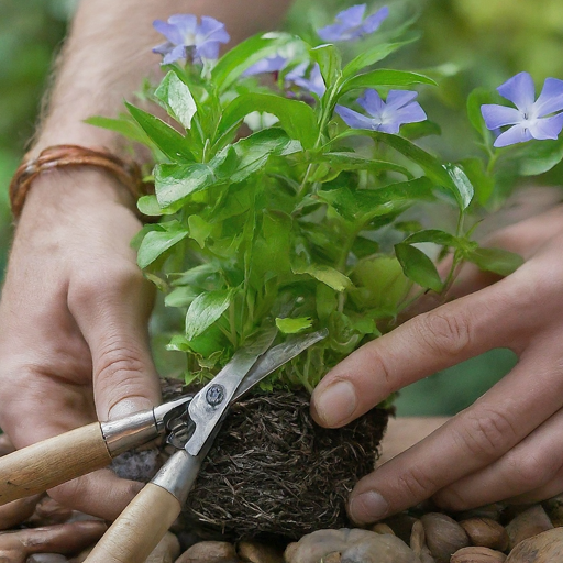 Propagating Periwinkle Plants