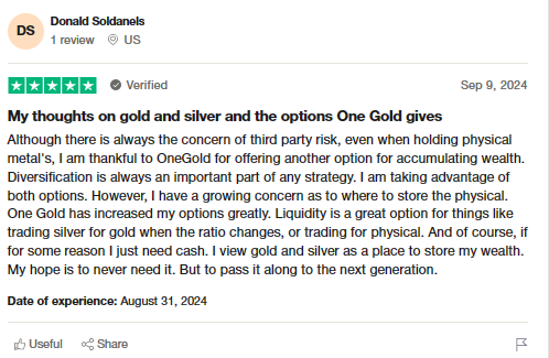 review 1 of OneGold