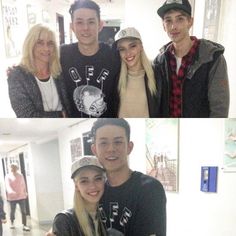 This contains an image of: Beenzino and his girlfriend Stefanie Michova vacation with family in Korea