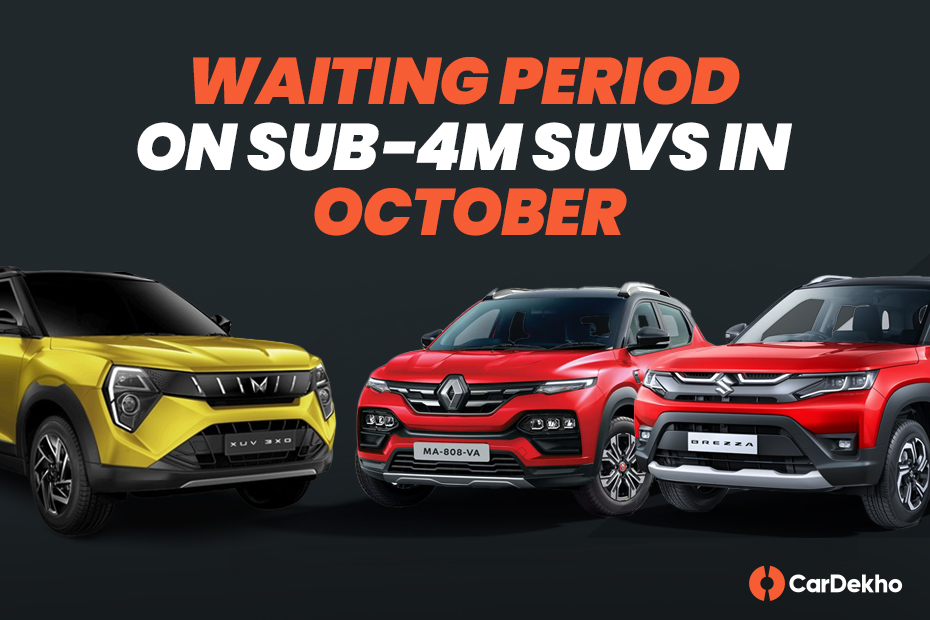 Waiting Period on sub-4m SUVs in October