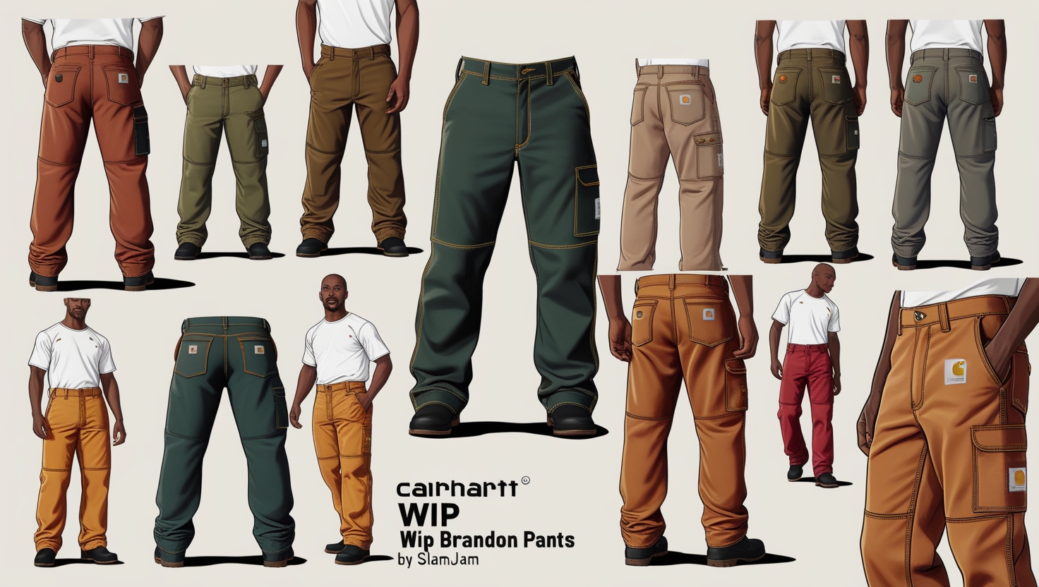 Men's Size M Carhartt WIP Brandon Pant Slamjam