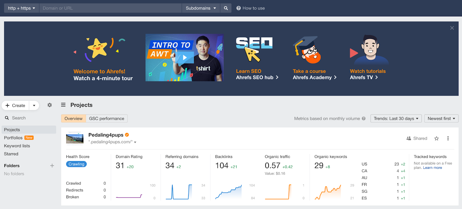 Free SERP analysis tool-Ahrefs