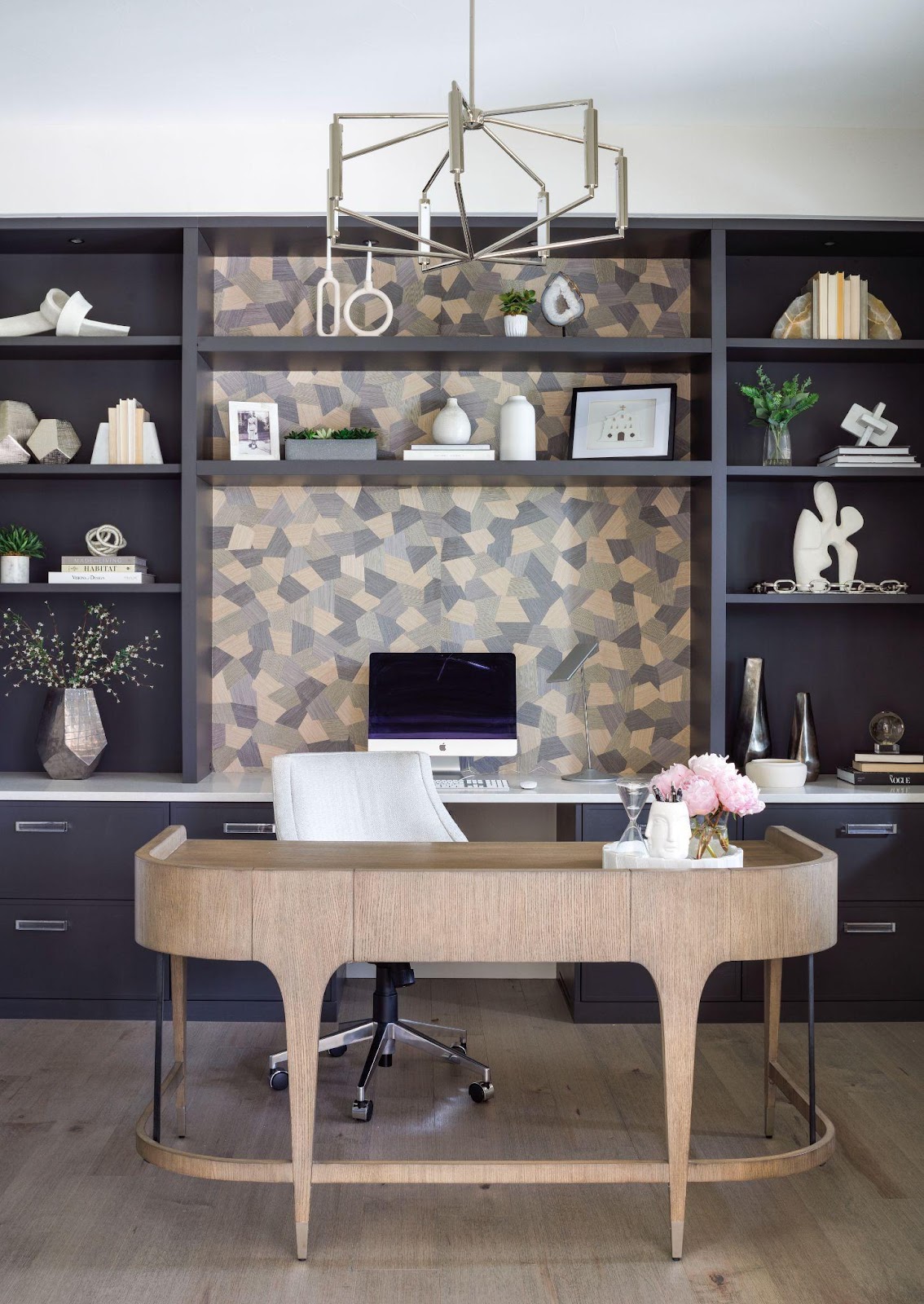 built in bookcases, home office inspiration, interior design trends for 2025