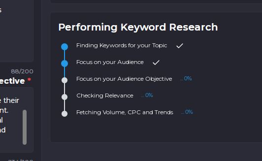 Factors that INK considers in performing keyword research