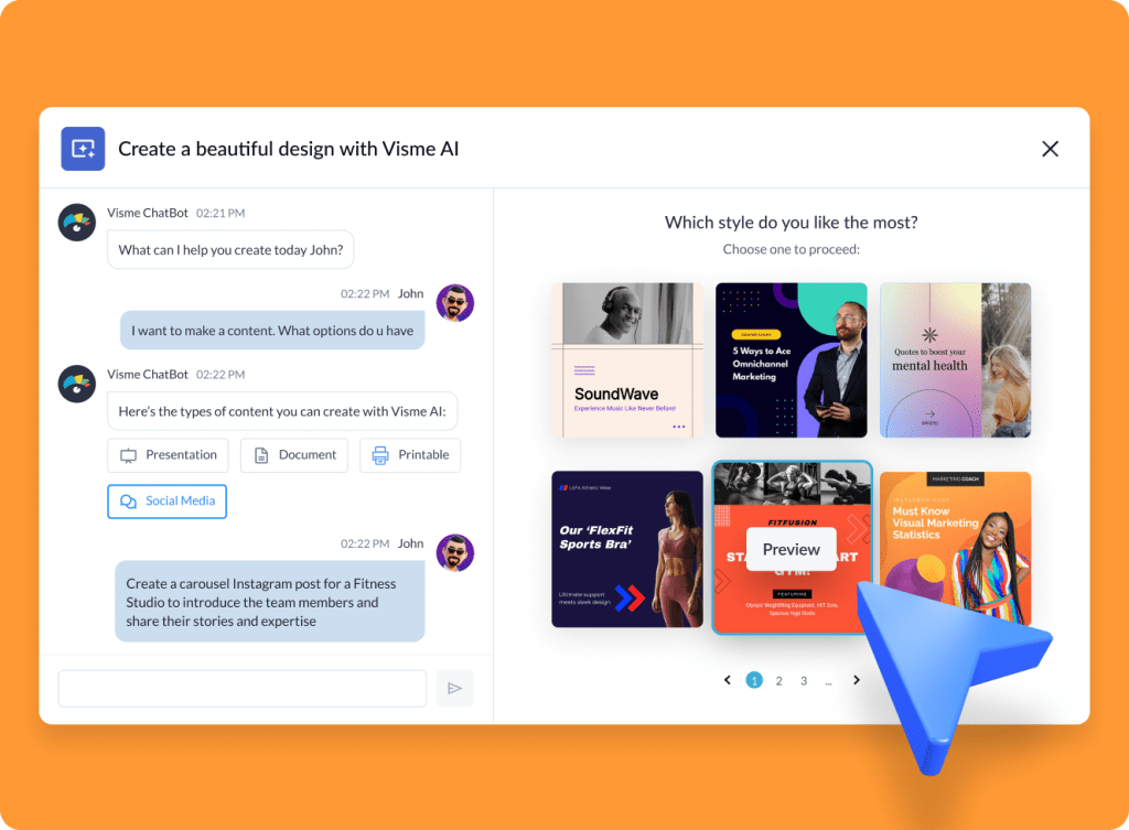 Visme: Visual Content Generator