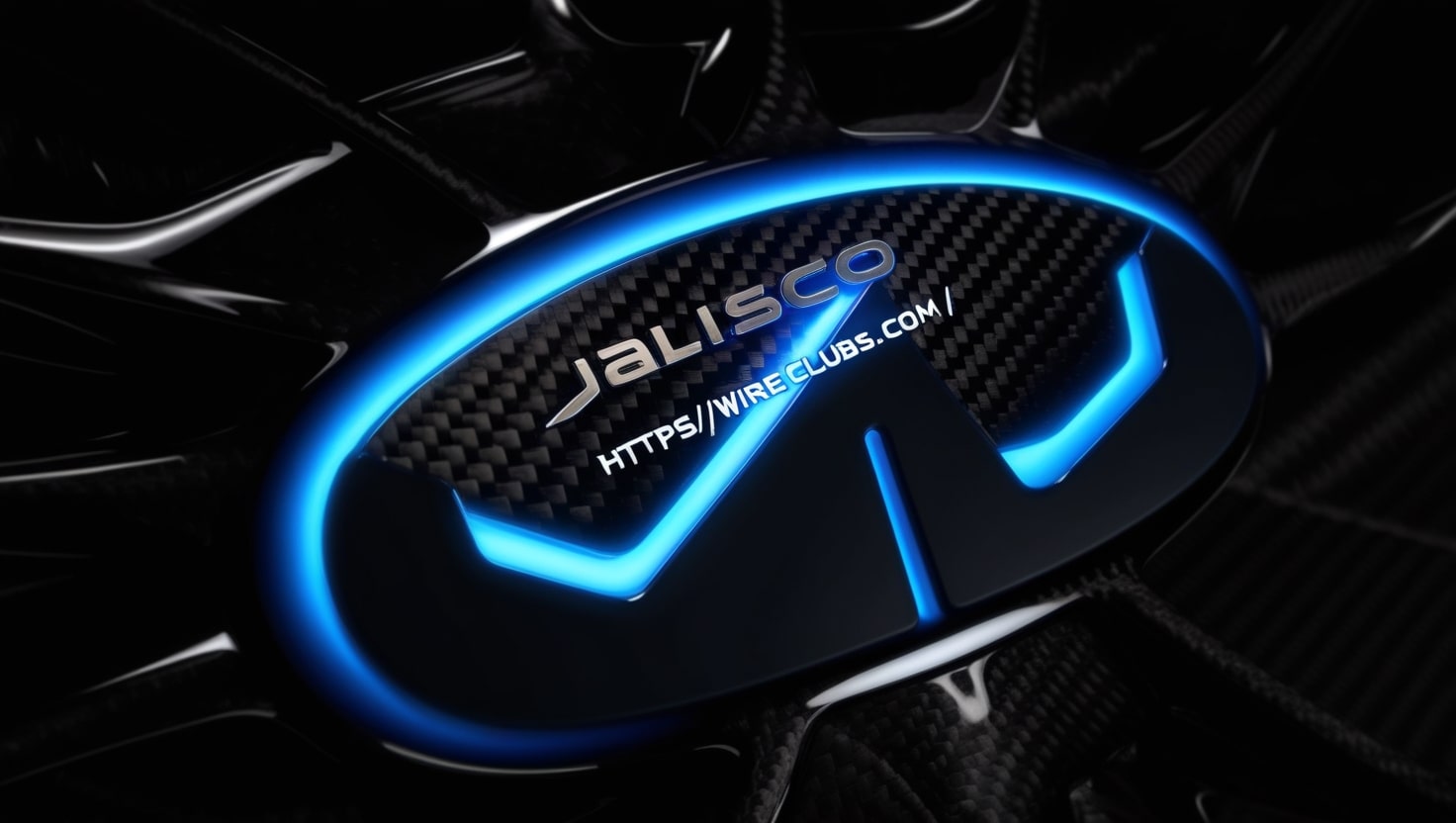 jalisco's carbon fiber v2 led logo emblem