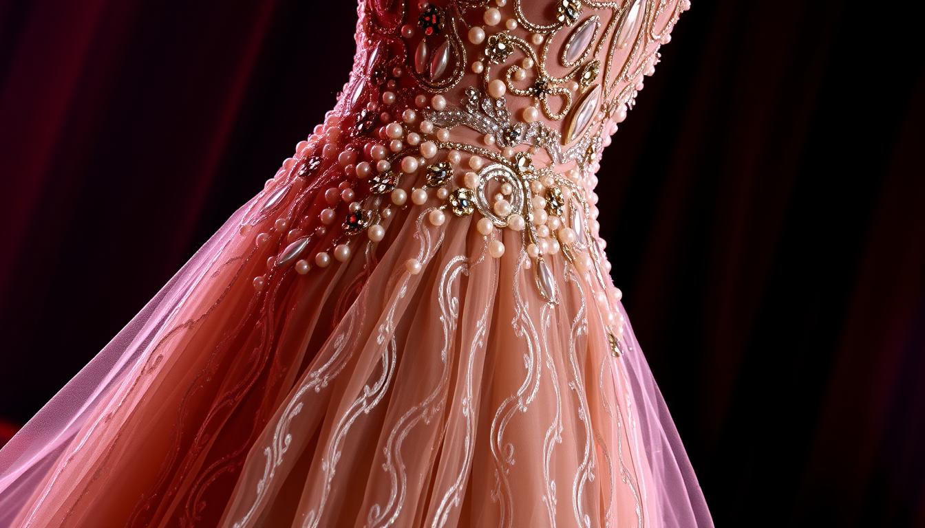 embellished evening gown