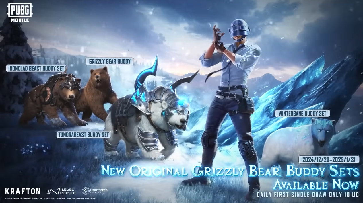 PUBG Mobile Grizzly Bear Buddy Sets: Everything You Need to Know