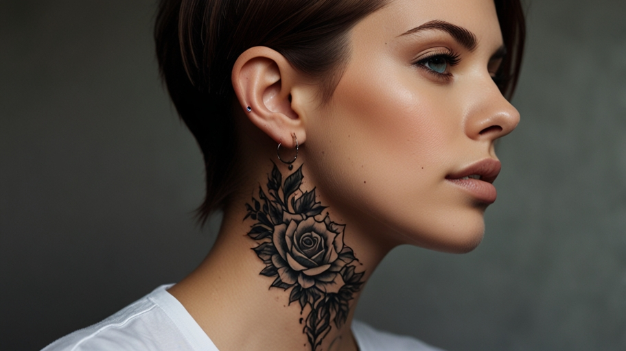 neck tattoos for women