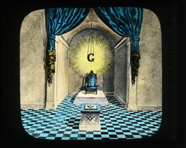 Image of the Masonic Magic Lantern and Masonic Altar