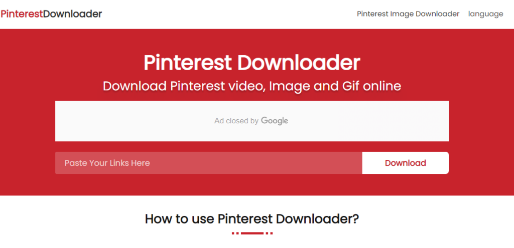 Pinterest Video Downloader