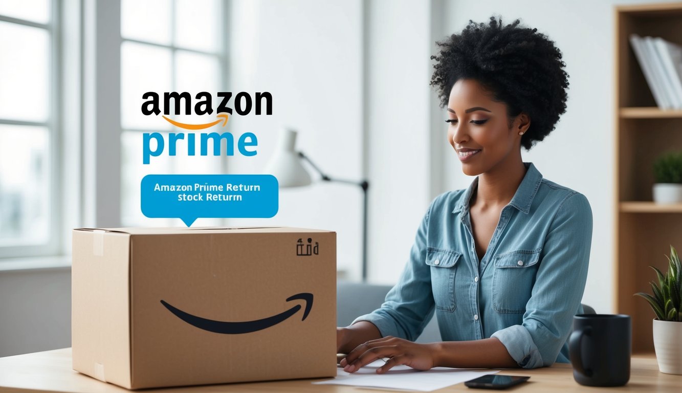 A seller processes an Amazon Prime return, using clear communication strategies to assist the customer