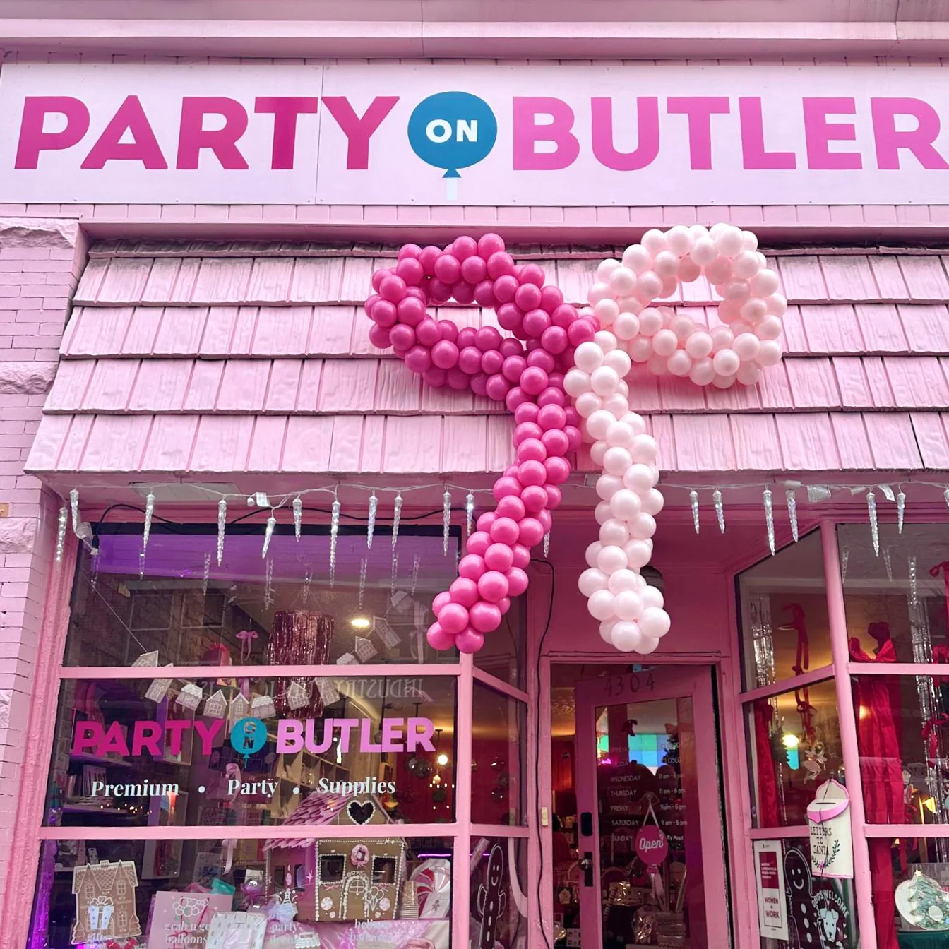 Ribbon Balloons Pink by Party on Butler Pittsburgh