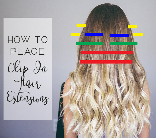 how to place clip in hair extensions