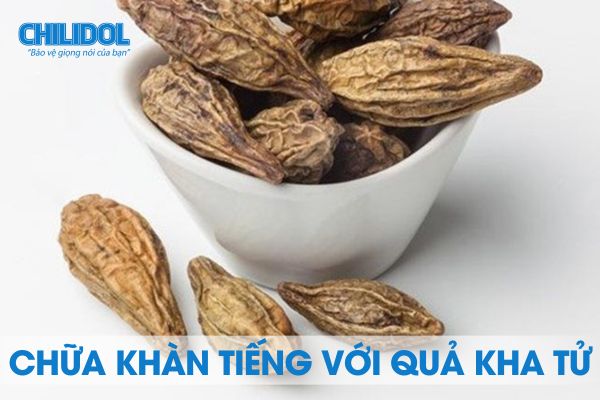 Dùng quả Kha tử- chữa khản tiếng tại nhà