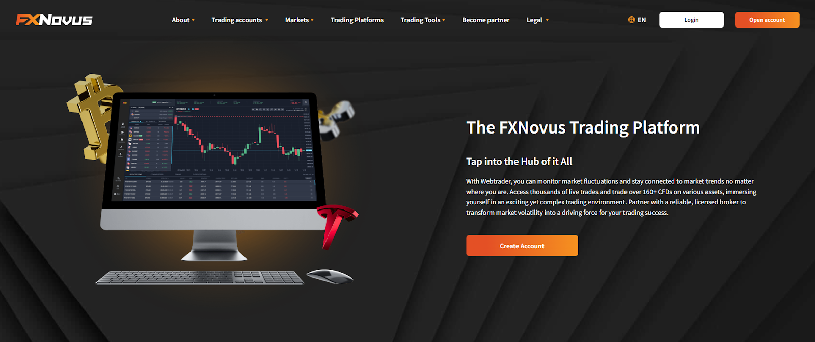 Visit FXNovus’ Platform page for more information about the trading platform