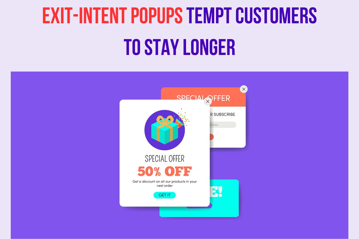 Exit-intent popups