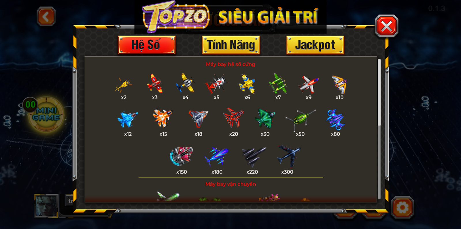 Tiêm Kích game siêu hot tại topzo