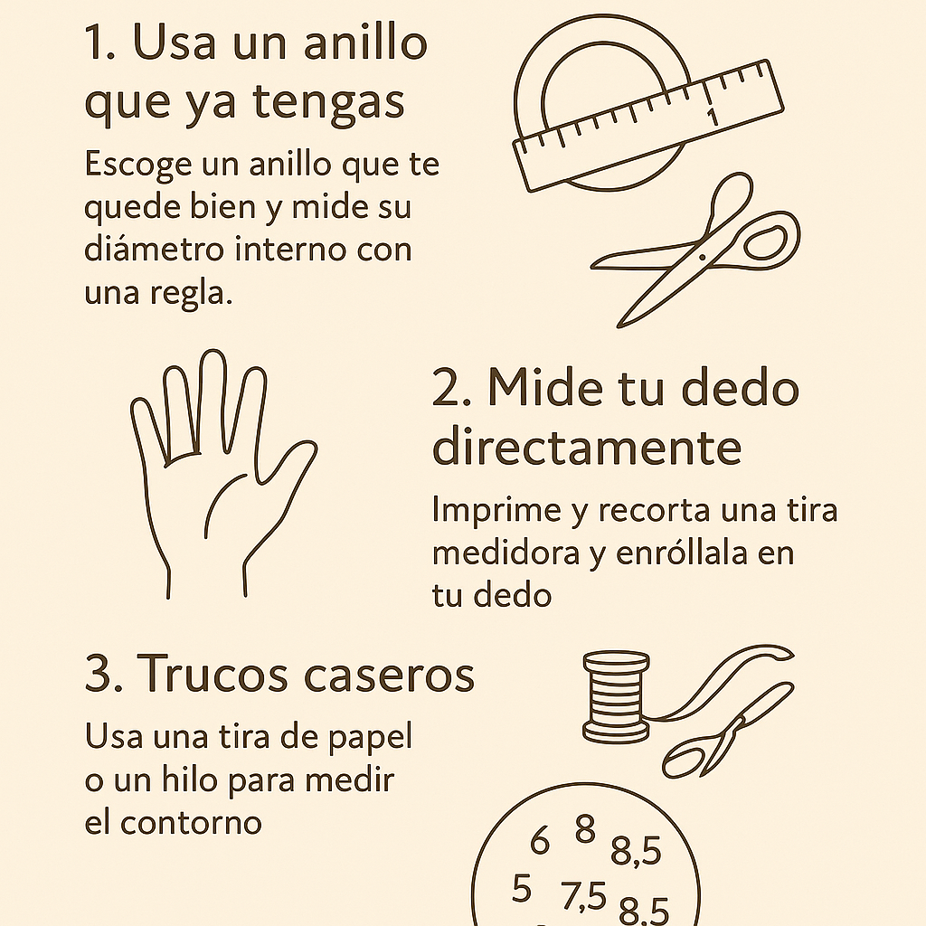 Cómo Medir Tu Tamaño de Anillo