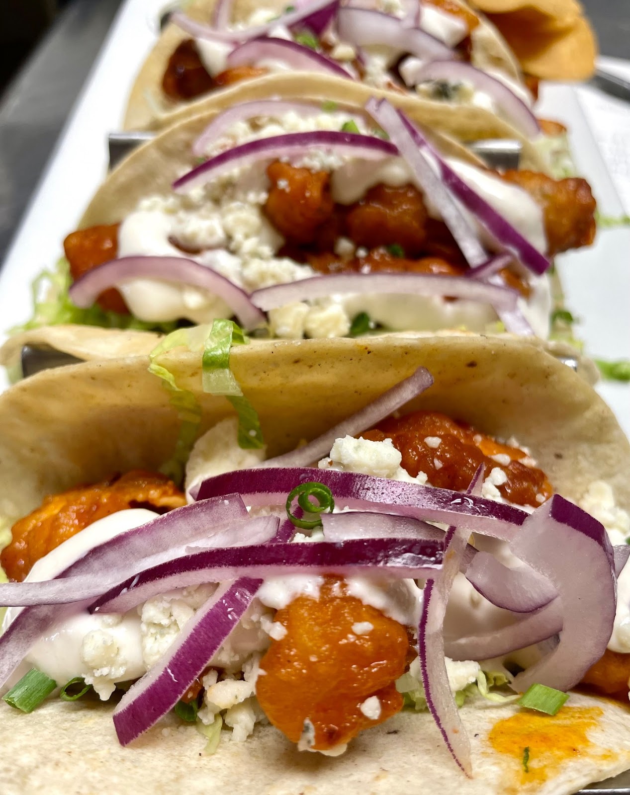 Spicy Buffalo Chicken Tacos