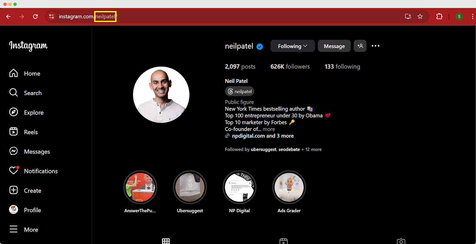 insta profile 