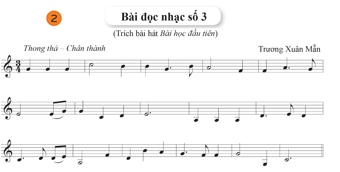 TIẾT 3. LUYỆN ĐỌC QUÃNG THEO MẪU. BÀI ĐỌC NHẠC SỐ 3 HÒA TẤU