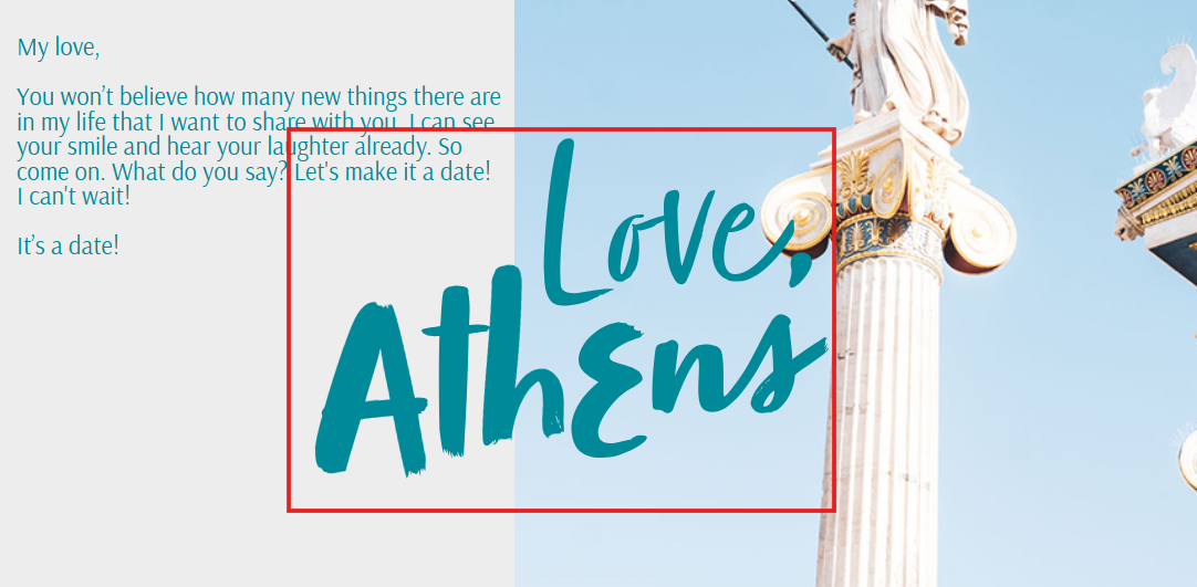 A logo from the Athens Visitors Guide website