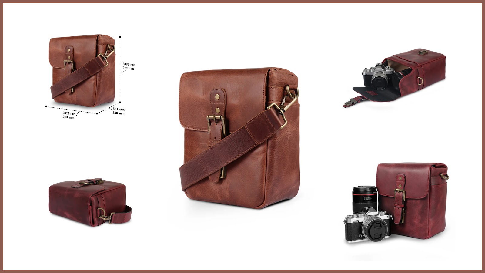 camera leather backpack images 8