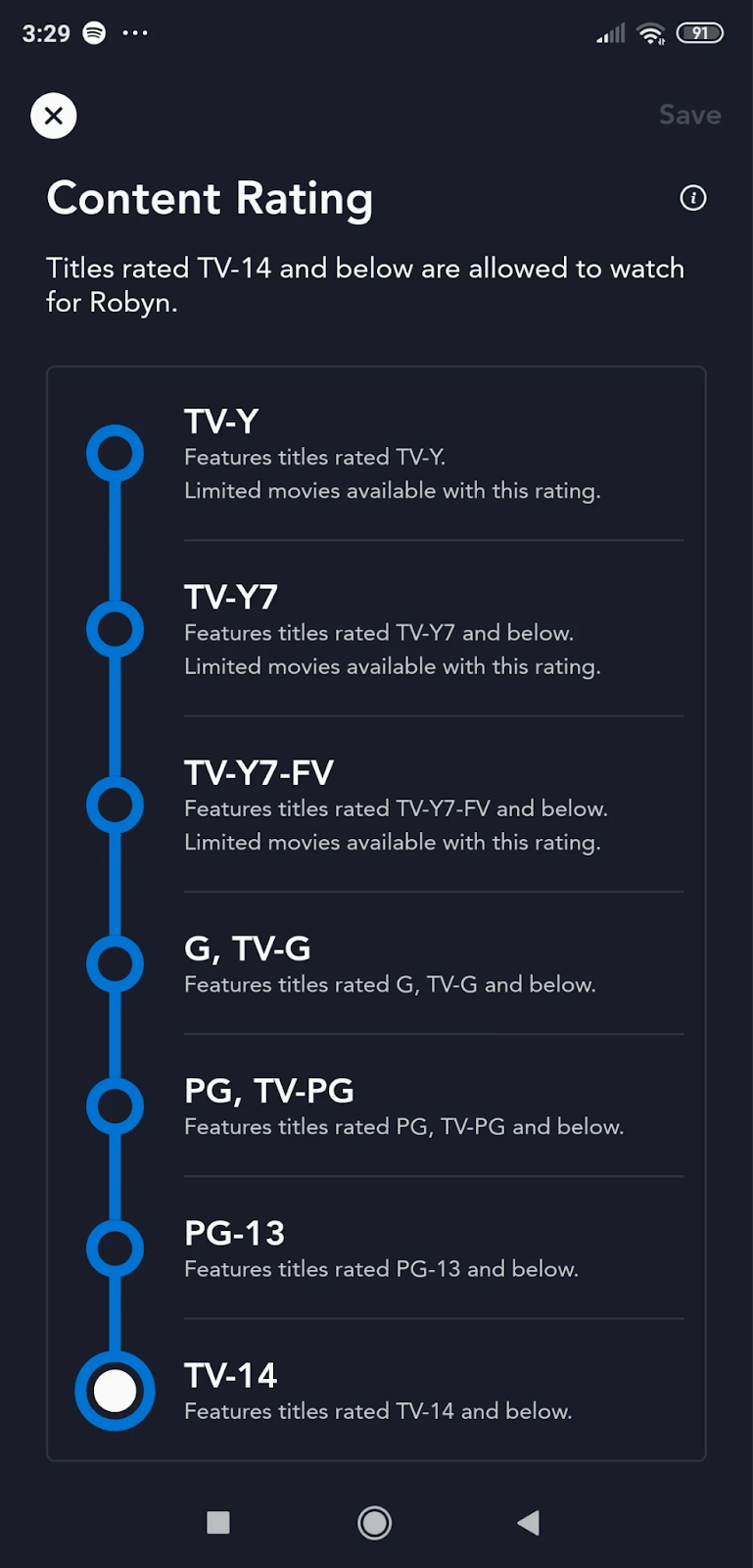 Hulu Content Ratings