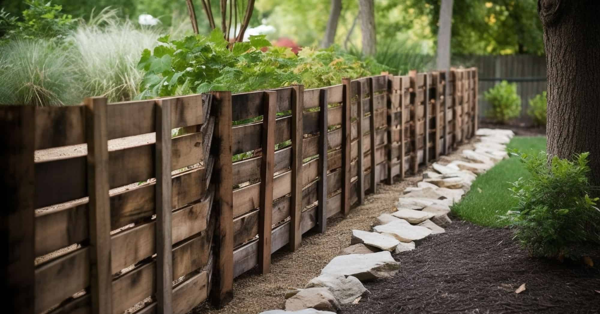 Pallet-Style Wood Fences