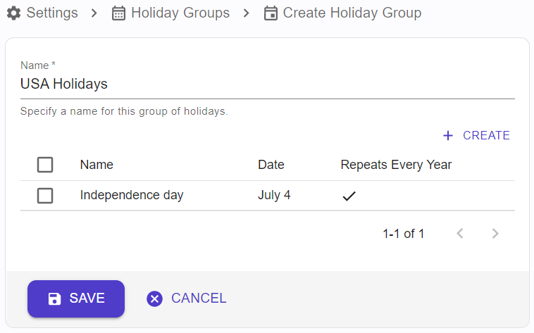 Create a Holiday Group