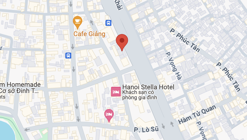 pick up and drop off point of kad bus in hanoi