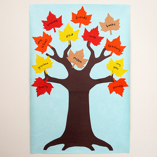 Thanksgiving Gratitude Tree: A Heartfelt Family Project.