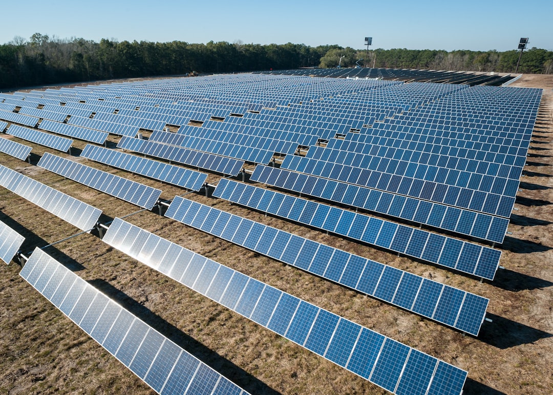 Inflation Reduction Act Solar panels in a field