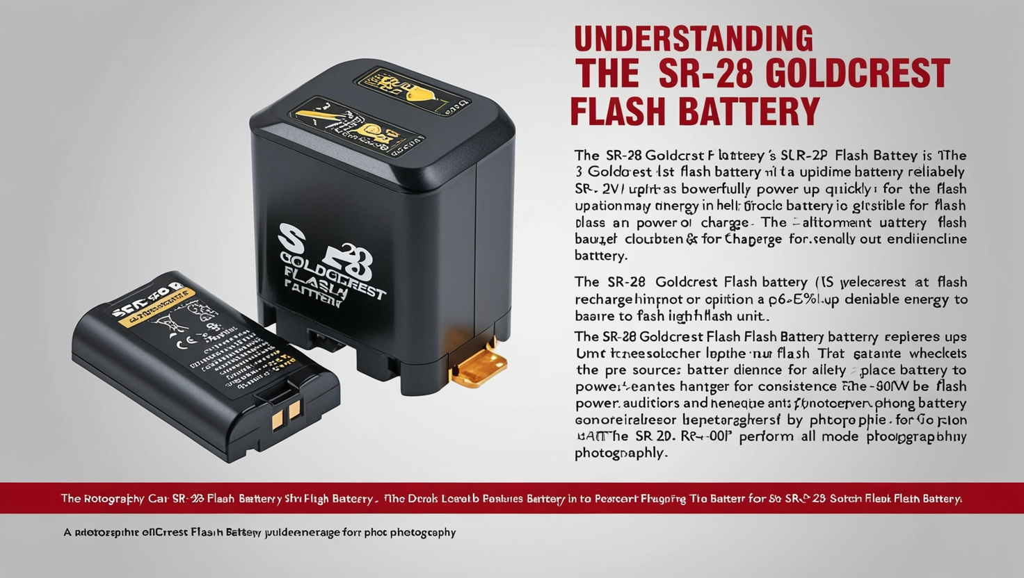 SR-28 Goldcrest Flash Battery