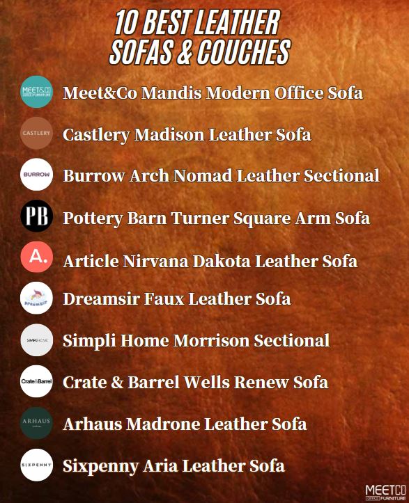 top 10 best leather sofas and couches