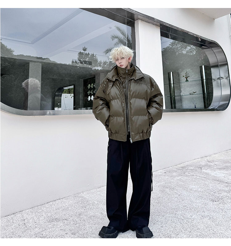 Korean Men's Fashion: Minimalist Edge: A Korean Man’s Winter-Inspired Streetwear