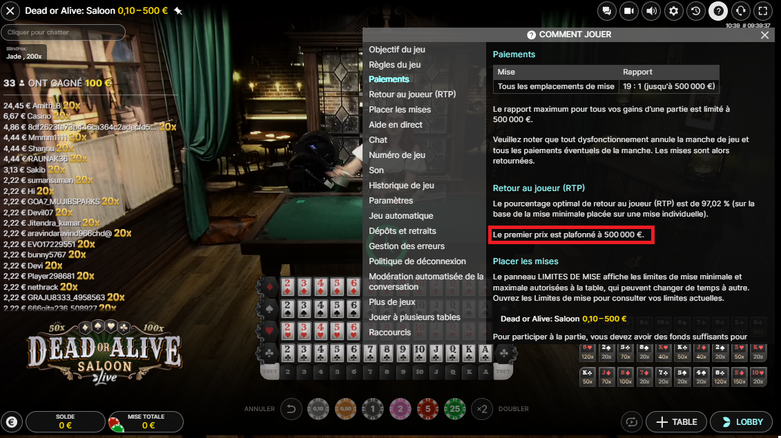 Gain Maximum Dead or Alive Saloon