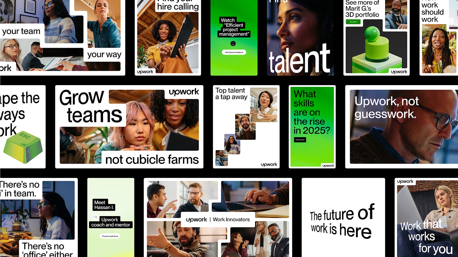 Artifact from the Upwork’s New Visual Identity Redefines the Future of Branding article on Abduzeedo