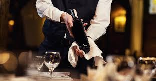 a wine list in a restaurant or bar ...